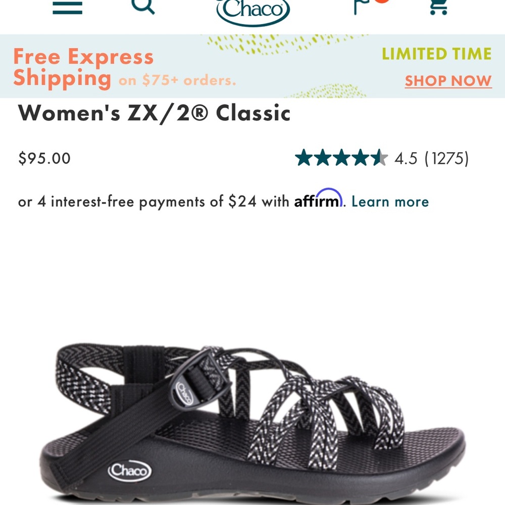 Women’s Sz9 Chacos ZX/2 Classic - Picture 2 of 8